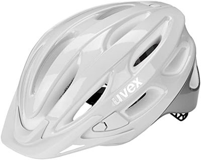 uvex true - lichte allround-helm voor dames - individueel passysteem - uitbreidbaar met led-licht - white-silver - 55-58 cm