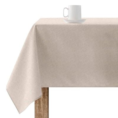 BELUM | Resin Tablecloth 100% Organic Cotton XL Size 180 x 300 cm | Stain Resin Tablecloth | Large Tablecloth for Rectangular Table