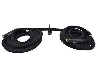 Xenios USA VSPWRP03 Trainingstouw van sisal met ommanteling, uniseks, zwart, eenheidsmaat