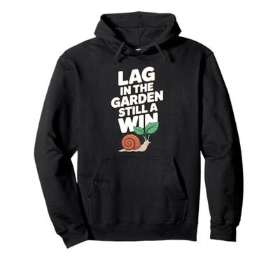 Funny Garden Lag Gamer Plant Humor Pullover Hoodie