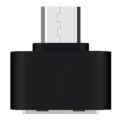 Magnet, Micro till USB-A-adapter, enhet, OTG Micro till USB-A-adapter, kompatibel med surfplatta, Micro USB smartphones och kringutrustning (svart)