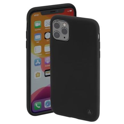 Hama Essential Line Finest Feel - Hintere Abdeckung für Mobiltelefon - Netzgewebe, Thermoplastisches Polyurethan (TPU) - Schwarz - für Apple iPhone 12 Pro MAX (00188843) Marca
