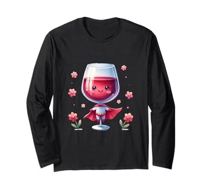 Superero a vino Wine Glass di vetro di vino carino Maglia a Manica