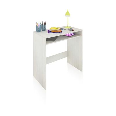 duehome | Escritorio, Mesa de Ordenador, Mesa Juvenil, Modelo Dax, Acabado en Color Blanco Alpes, Medidas: 79 cm (Ancho) x 43 cm (Fondo) x 79 cm (Alto)