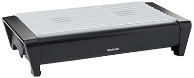 Brabantia 477140 - Aquecedor de pratos, 2 velas, cor preta mate e cinzento