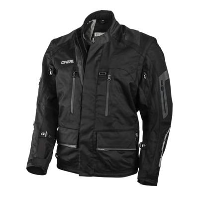 O'Neal | Giacca Motocross | Enduro MX | Materiale esterno idrorepellente, tasche di protezione su schiena, gomiti e spalle | Giacca Baja Racing | Adulto | Nero | Taglia L