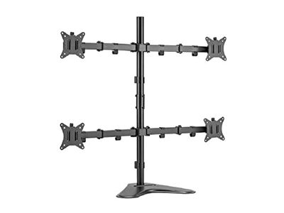 Equip 650127 Soporte de Sobremesa Doble Brazo Para 4 Monitores/TV 17"-32" VESA 100x100 Max 9 Kg