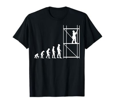 Scaffolding Builder Profession Training Gift Scaffolding Evolution T-Shirt