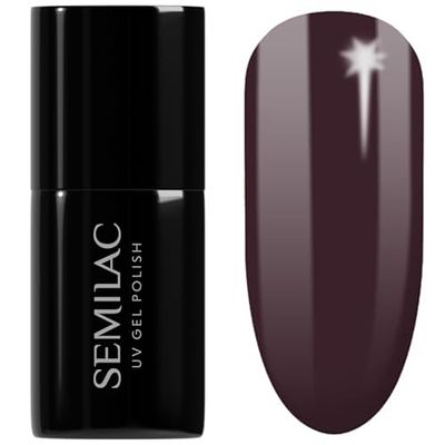 Semilac UV vernis à ongles hybride 412 Earth Brown 7 ml