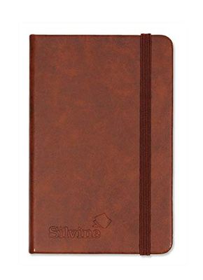 Silvine A6 Executive Soft Feel Notebook Tan. 160 Pages (80 Sheets) Ruled 7mm feint. Ref 196TN