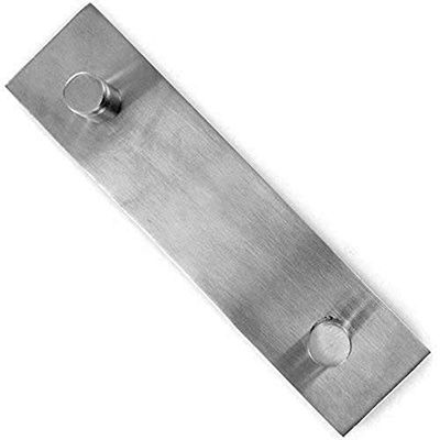 Merriway bh05966 único abrigo ganchos con fijaciones ocultas con acabado de acero satinado, blanco, BH05966