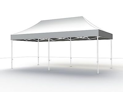 Toit Blanc à pavillon Pro 3 x 6 m, Housse en Polyester, revêtement en PVC, 300 g/m² en Blanc