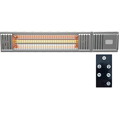 Millarco 58628 "GoldenTube" - Calefactor de terraza (incluye mando a distancia para montaje en pared, balcón, invernadero, infrarrojos, halógenos para pared, radiadores de calor