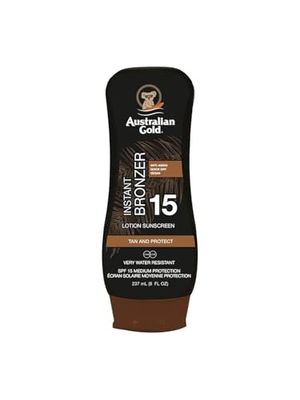 Australian Gold Sun Lotion SPF 15 with instant bronzer 237 ml