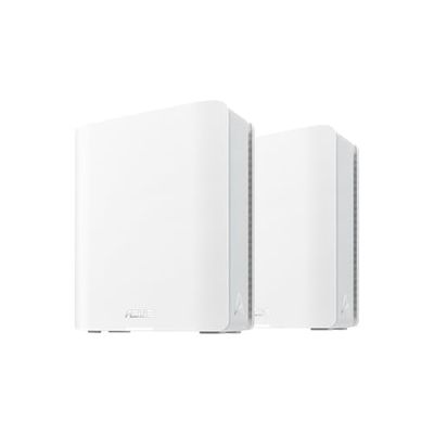 ASUS ZenWiFi BT8 - Pack de 2 - Système WiFi 7 Mesh, Double-Bande, 14 Gbps, 550m2, Double Ports 2,5G, sécurité et contrôles parentaux Inclus, Smart Home Master SSIDs, 4G & 5G Mobile Tethering