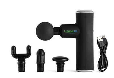 Lifenaxx Mini massageapparaat LX-025 - sport, fitness, massagepistool, elimineert en voorkomt spierpijn, maakt fascia, corrigeert blokkades zacht door trillingen