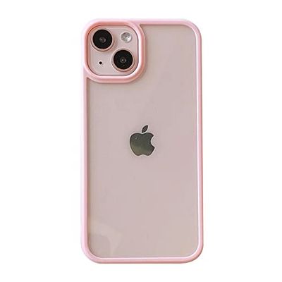 Progettata per iPhone 14 Plus Cover Trasparente, [Non Yellowing] [Military Grade Protection] Cover sottile antiurto per iPhone 14 Plus 6,7" (Rosa)