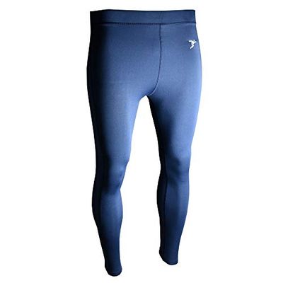 Precision Essential Baselayer Leggings Unisex-Adult, Navy, S