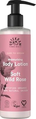 Urtekram Body Lotion - Moisturizing - Wild Rose - 245 ml, Vegan, Organic, Natural Origin