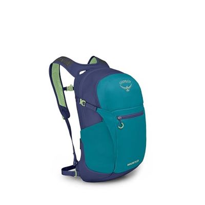 Osprey Daylite Plus - Grand sac à dos polyvalent et confortable - Sac de voyage ou de randonnée pour le quotidien - Blue Spikemoss/Alkaline O/S