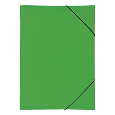 Pagna 21638-05 - Cartellina con elastico, in polipropilene, 3 lembi, formato A3, colore: Verde
