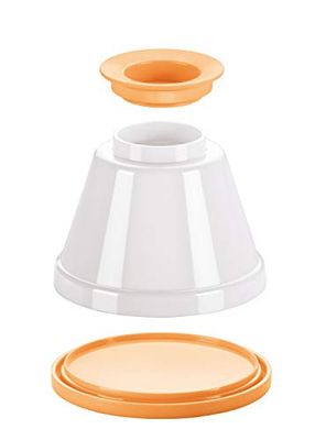Tescoma Conjunto de 4 flaneiras lisas, branco/amarelo