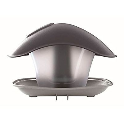 Prosperplast Fågelhus fågelmatningshus UV-resistent plast lätt grå 248 x 182 x 174 mm [LxBxH]