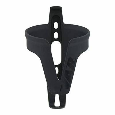 Var flessenhouder van polycarbonaat, mat, zwart, voor fiets, uniseks, volwassenen, eenheidsmaat