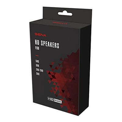 Sena High Definition Speaker Bassi e nitidezza del suono migliorati 20S, 20S EVO e 30K | Upgraded Speaker, Nero