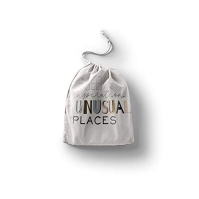 Bonamaison Printed Cotton Produce Bag with Drawstring, Reusable Grocery Bag, Biodegradable Eco-Friendly Bags, Travel Pouch, Sachet Bags, Shopping Bag, Eco Friendly, Foldable, Size: 40x50 Cm