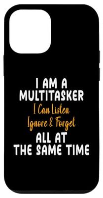 Soy una persona multitarea, puedo escuchar, ignorar y olvidar una cita divertida Carcasa para iPhone 12 mini