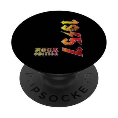 Regalo vintage de 1957, edición rock retro, para amantes de la música PopSockets PopGrip Adhesivo