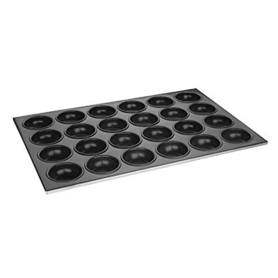 Vogue C564 Moule à muffins en aluminium anti-adhésif Noir Taille : 360 (L) x 525 (L) mm Taille intérieure : 35 (D) x 80 (Dia) mm, résine antiadhésive, aluminium, ustensiles de cuisson, C564