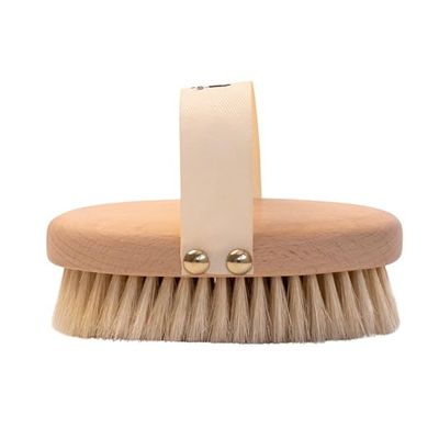 Eco Bath London Soft Bristle Hand Brush - Dry Brushing Body Brush for Exfoliation and Improved Circulation, Natural Bristle Body Scrubber
