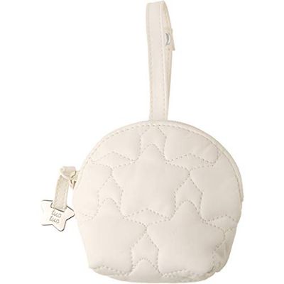 Tuc Tuc Coulant - Suporte de chupeta de couro sintético, branco