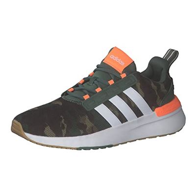 adidas Racer Tr21, Sneakers Uomo, Verde Green Oxide Ftwr White Screaming Orange, 41 1/3 EU