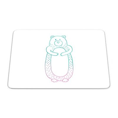 Bonamaison, Tapis de Souris Rectangle Imprimé Numériquement, Fond Antidérapant, pour Bureau et Maison, Taille: 22x18cm
