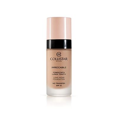 Collistar Unavoidable Foundation - Long Lasting - No Transfer - SPF 15 - Instant Moisture and Up to 120 Hours - Natural Matte Finish - Second Skin Look - Modules Coverage - 30ml