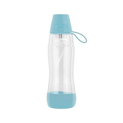 Teesa PURE WATER BLUE filterfles, 550 ml, BPA-vrij, blauw
