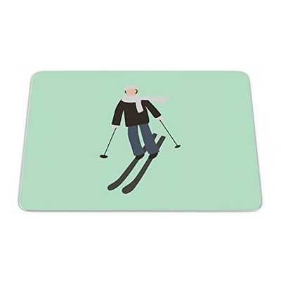 Bonamaison, Rechthoek Pop Art Digital bedrukte muismat, antislip onderkant, voor kantoor en thuis, grootte: 22x18 cm
