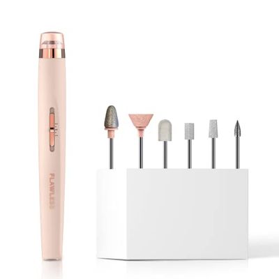 Finishing Touch Flawless Salon Nails, Lime à Ongles Électrique, Kit Manucure Professionnel pour Expérience de Manucure à Domicile, Lime, Poli et Fait Briller les Ongles Instantanément Couleur