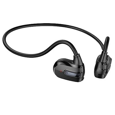 HOCO ES63 - Grazioso auricolare Bluetooth sportivo a conduzione d'aria, Bluetooth V5.3, tempo di utilizzo: fino a 8 ore, tempo di standby: fino a 120 ore, compatibile con iPhone, Samsung, OnePlus