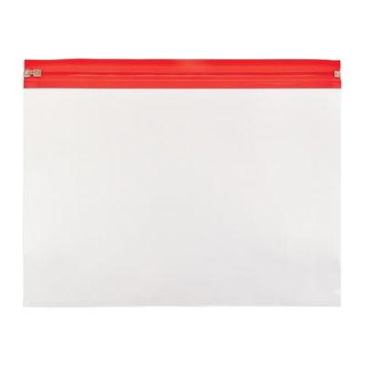 Baker Ross FE588 A4 Zip Bags - Pack of 25, Kids Plastic Wallets to Use as Organiser, Storage for Pencils For School, Plastic Pockets for Kids Craft Supplies Storage