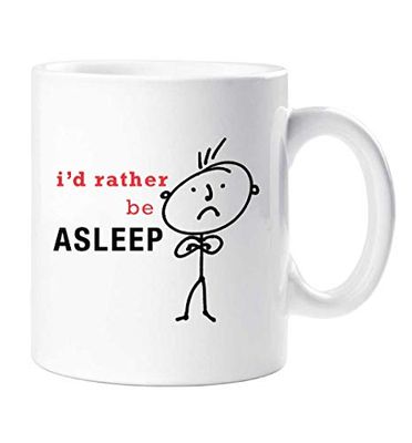 60 Second Makeover Limited Mug humoristique pour homme avec inscription « I'd Rather Be Asleep »
