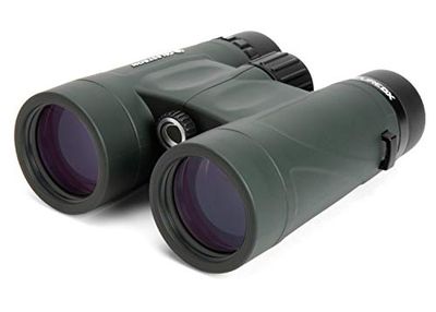 Celestron 71333 Nature DX de 10 x 42 mmBinóculos celestron 71333 com lente multicamada, vidro de prisma BaK-4 e capa de transporte, verde