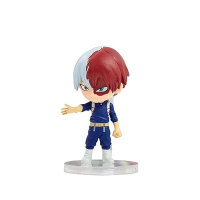 Chibi Masters My Hero Academia Shoto Todoroki leksak | 8 cm lång shoto Todoroki animefigur i actionpose | My Hero Academia Shoto figur samlarobjekt | Samlarobjekt My Hero Academia Merchandise