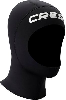 CRESSI Resilient Hood 3mm L - Capucha Unisex con cuello redondo en Neopreno de Doble Forro Negro de 3mm, Ideal para Buceo, Snorkel y Deportes Acuáticos, L
