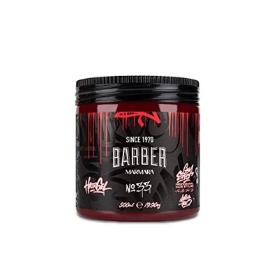 BARBER MARMARA No.33 Hair Styling Gel 500 ml – Men's Hair Gel – Strong Hold – No Gluing and No Residue – Alcohol Free – Fresh Fragrance – Hair Gel – Wet Hair Look – Rubber Effect
