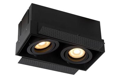 Lucide 09925/02/30 Faretto da Incasso, Alluminio, 10W, Nero