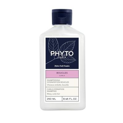 Phyto - Boucles - Shampooing Hydratation Boucles 250ml - Cheveux Ondulés, Bouclés 2A à 3A - Hydrate - Nettoie en douceur - Redéfinit les boucles - Élimine les résidus coiffants